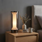 Miles Fluted Glass Table Lamp with Integrated LED