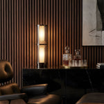 Miles Fluted Glass Table Lamp with Integrated LED