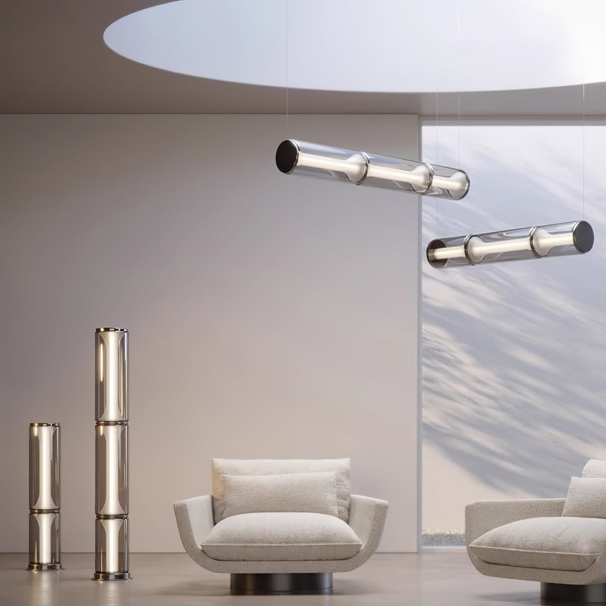 Miles Modern Linear LED Pendant Light for Dining Room & Kitchen Island