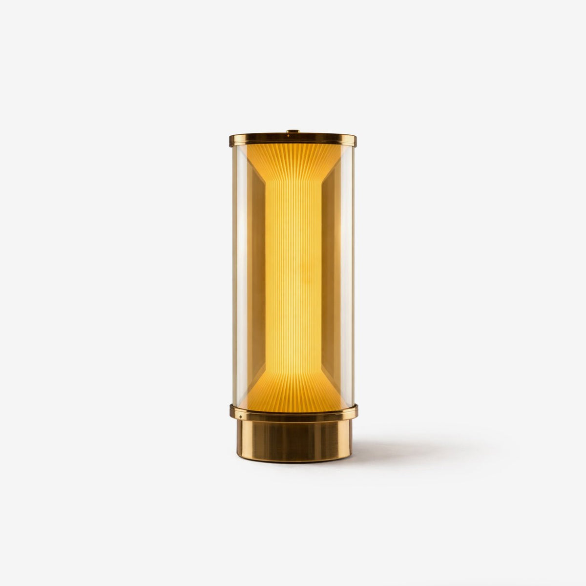 Miles Fluted Glass Table Lamp with Integrated LED