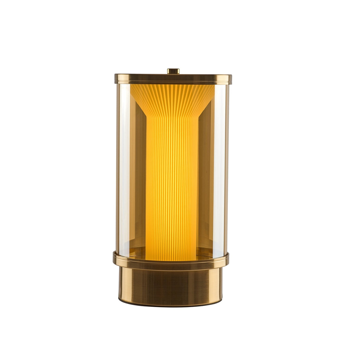 Miles Fluted Glass Table Lamp with Integrated LED