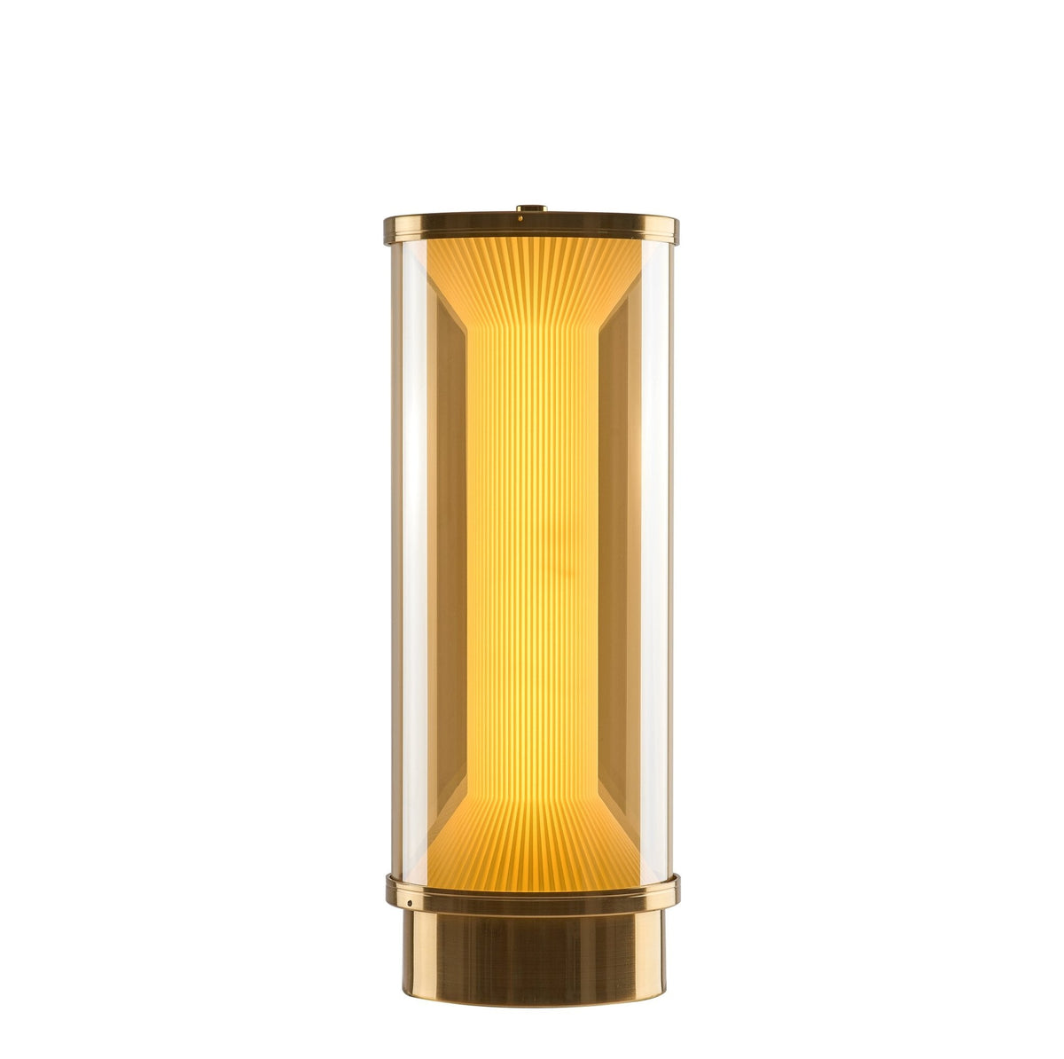 Miles Fluted Glass Table Lamp with Integrated LED