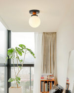 Milkball Glass Ceiling Lamp
