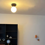 Milkball Glass Ceiling Lamp