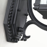 Miller Roof Outdoor Wall Light – Modern Black Metal & Glass Sconce