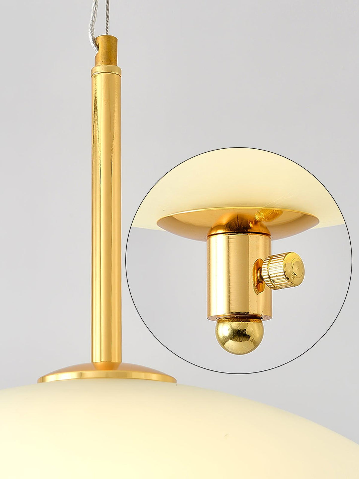 Miller Shell Pendant Light – Modern Glass & Metal Hanging Lamp for Dining, Kitchen, Bedroom