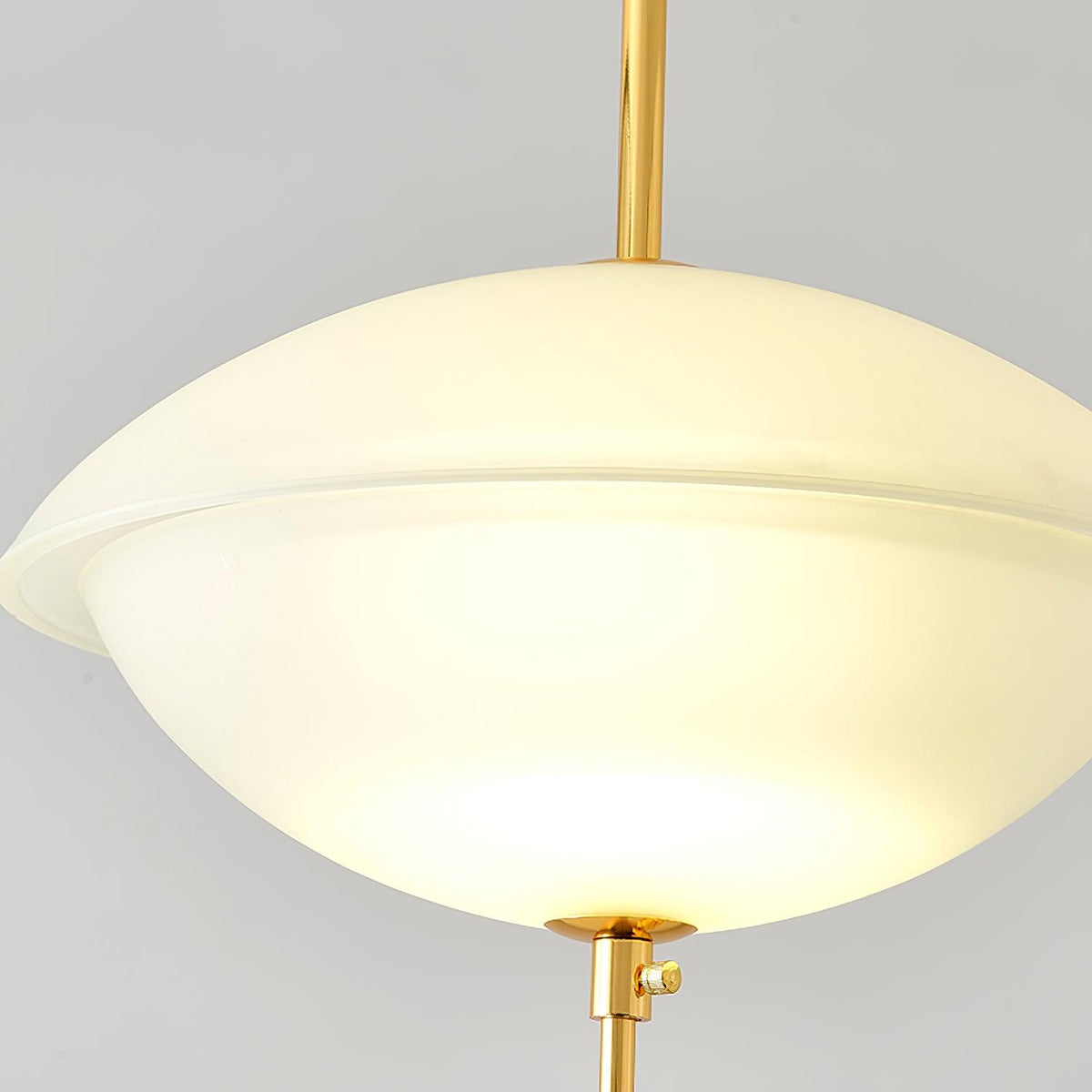 Miller Shell Pendant Light – Modern Glass & Metal Hanging Lamp for Dining, Kitchen, Bedroom