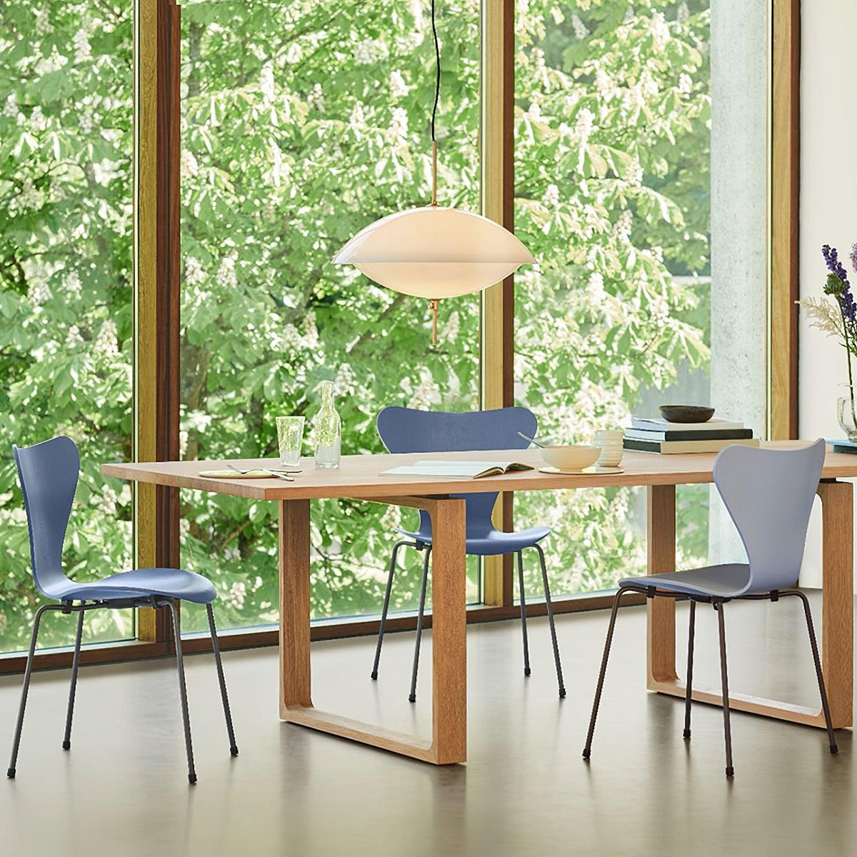 Miller Shell Pendant Light – Modern Glass & Metal Hanging Lamp for Dining, Kitchen, Bedroom