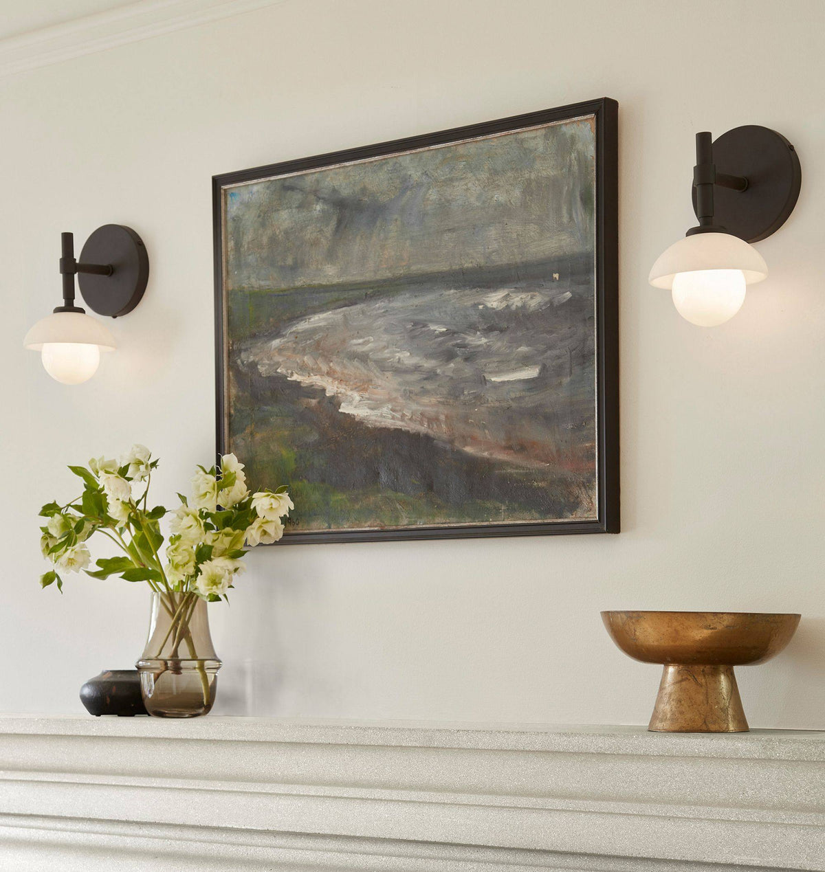 Milo Alabaster Double Wall Light — Modern Luxury Wall Sconce
