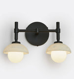 Milo Alabaster Double Wall Light — Modern Luxury Wall Sconce