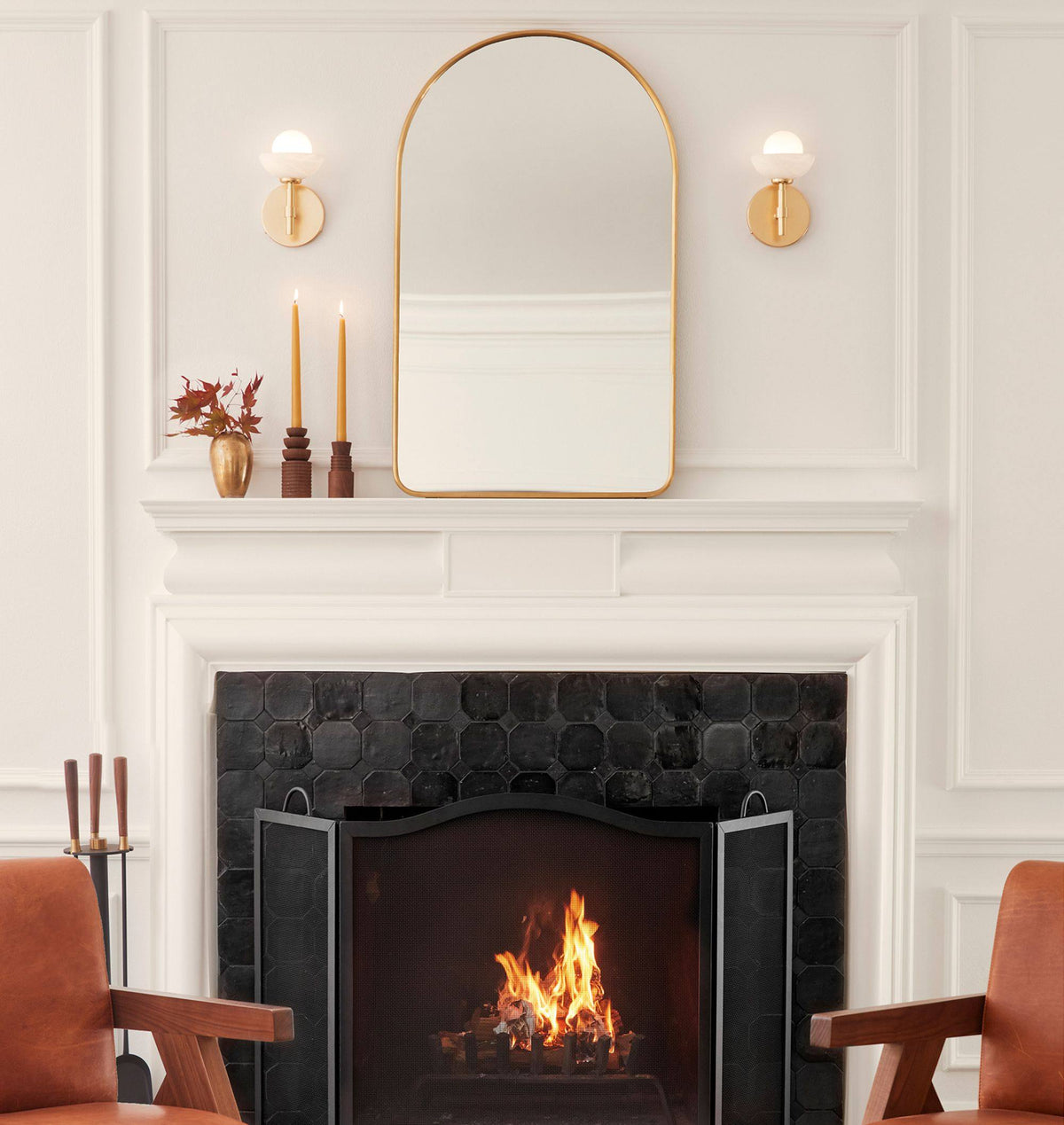 Milo Alabaster Double Wall Light — Modern Luxury Wall Sconce