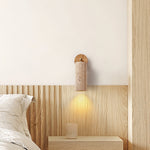 Milo Travertine Wall Sconce with Brass Accents for Modern Interiors