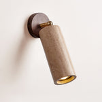 Milo Travertine Wall Sconce with Brass Accents for Modern Interiors