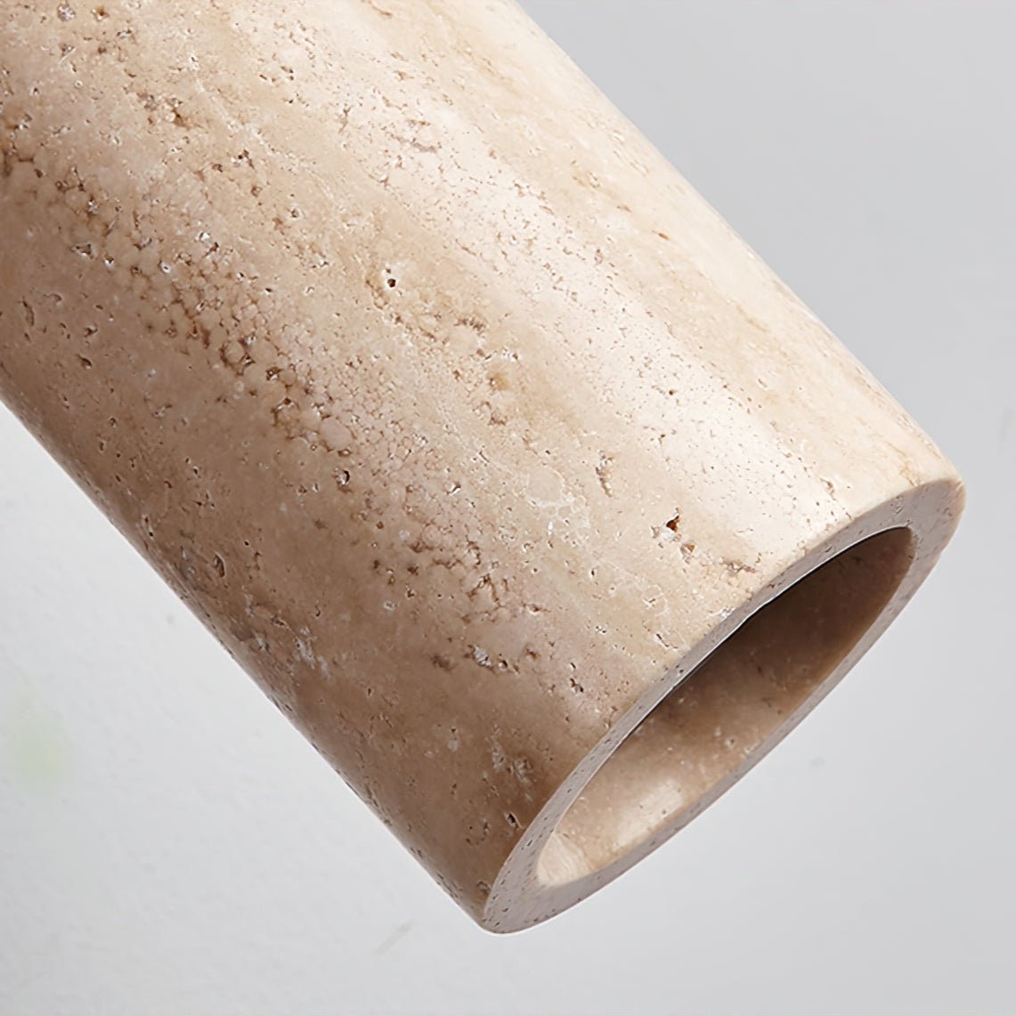 Milo Travertine Wall Sconce with Brass Accents for Modern Interiors