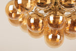 Mimi Chandelier in Champagne Glass and Aged Brass by Megan Molten