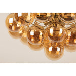 Mimi Chandelier in Champagne Glass and Aged Brass by Megan Molten
