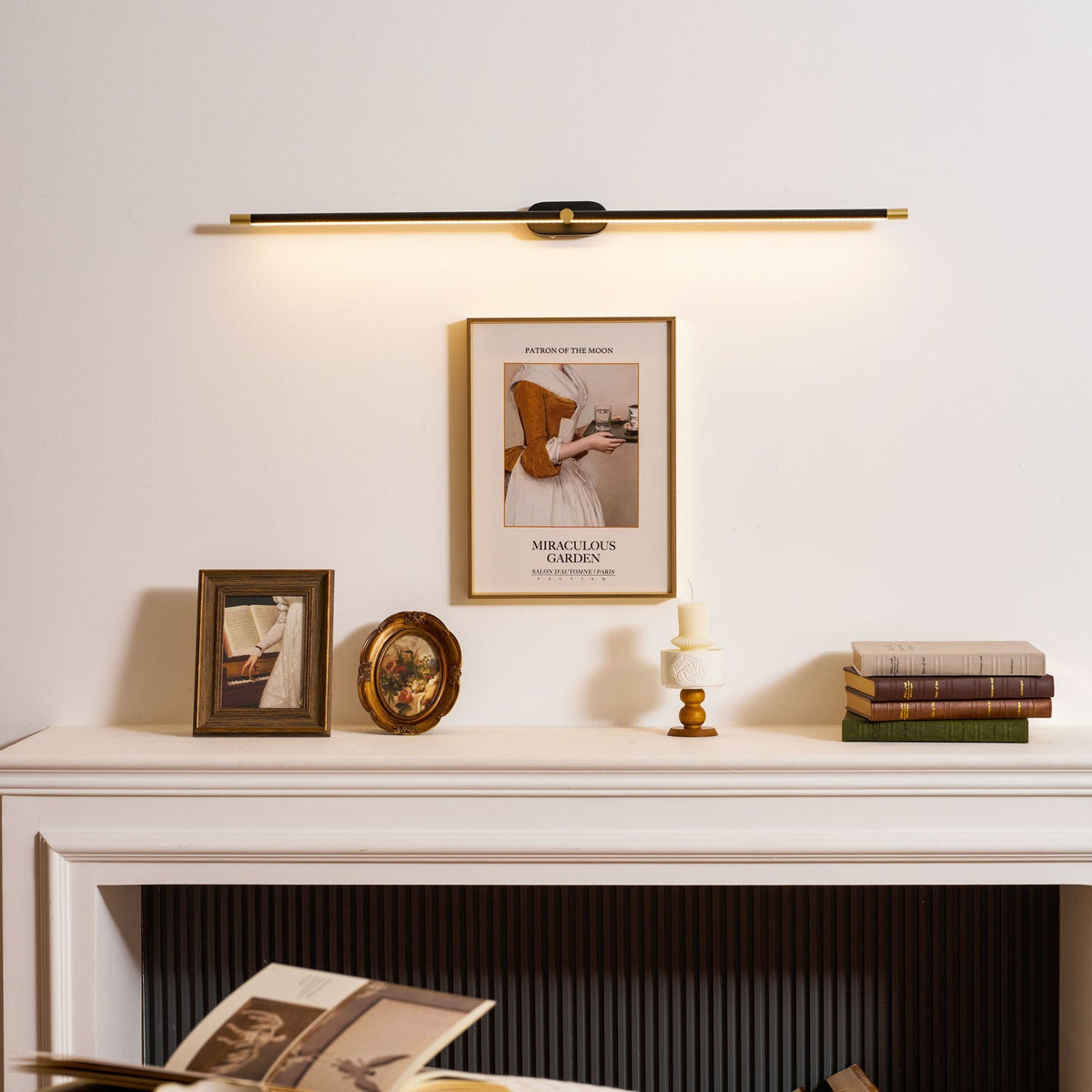 Minimalist Linear Rechargeable Wall Sconce – Cordless LED Vanity Light
