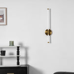 Linear LED Wall Sconce in Gold or Black for Modern Interiors