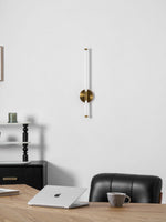 Linear LED Wall Sconce in Gold or Black for Modern Interiors