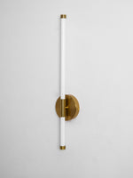 Linear LED Wall Sconce in Gold or Black for Modern Interiors