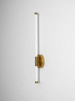 Linear LED Wall Sconce in Gold or Black for Modern Interiors