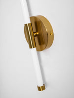 Linear LED Wall Sconce in Gold or Black for Modern Interiors