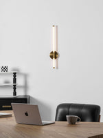 Linear LED Wall Sconce in Gold or Black for Modern Interiors