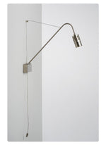 Adjustable Wall Sconce with Integrated LED for Reading and Ambient Light