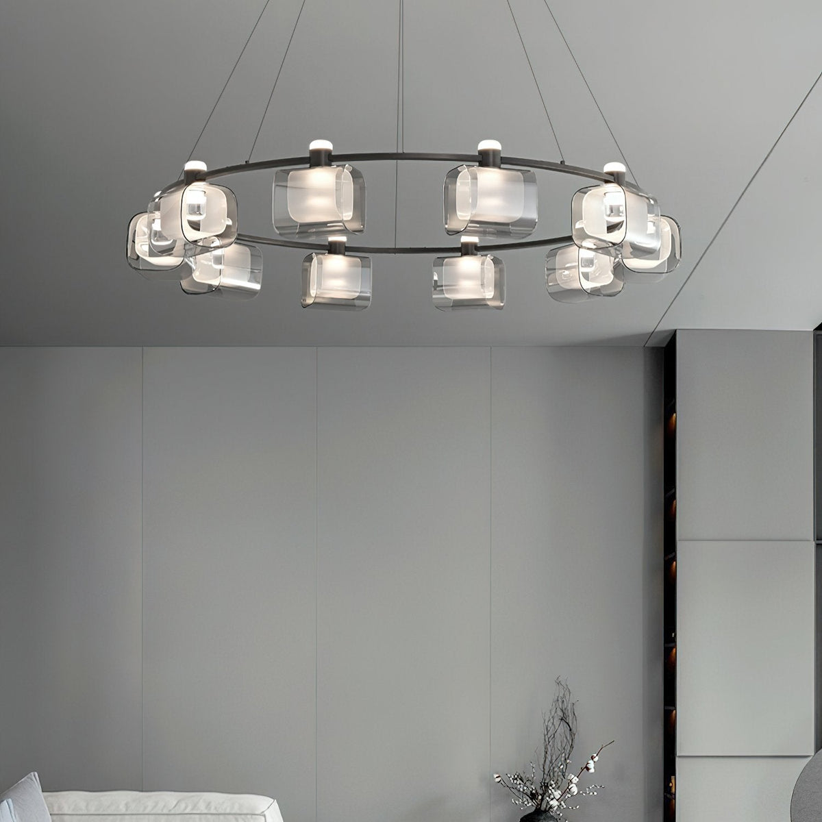 Minimalist Geometric Chandelier