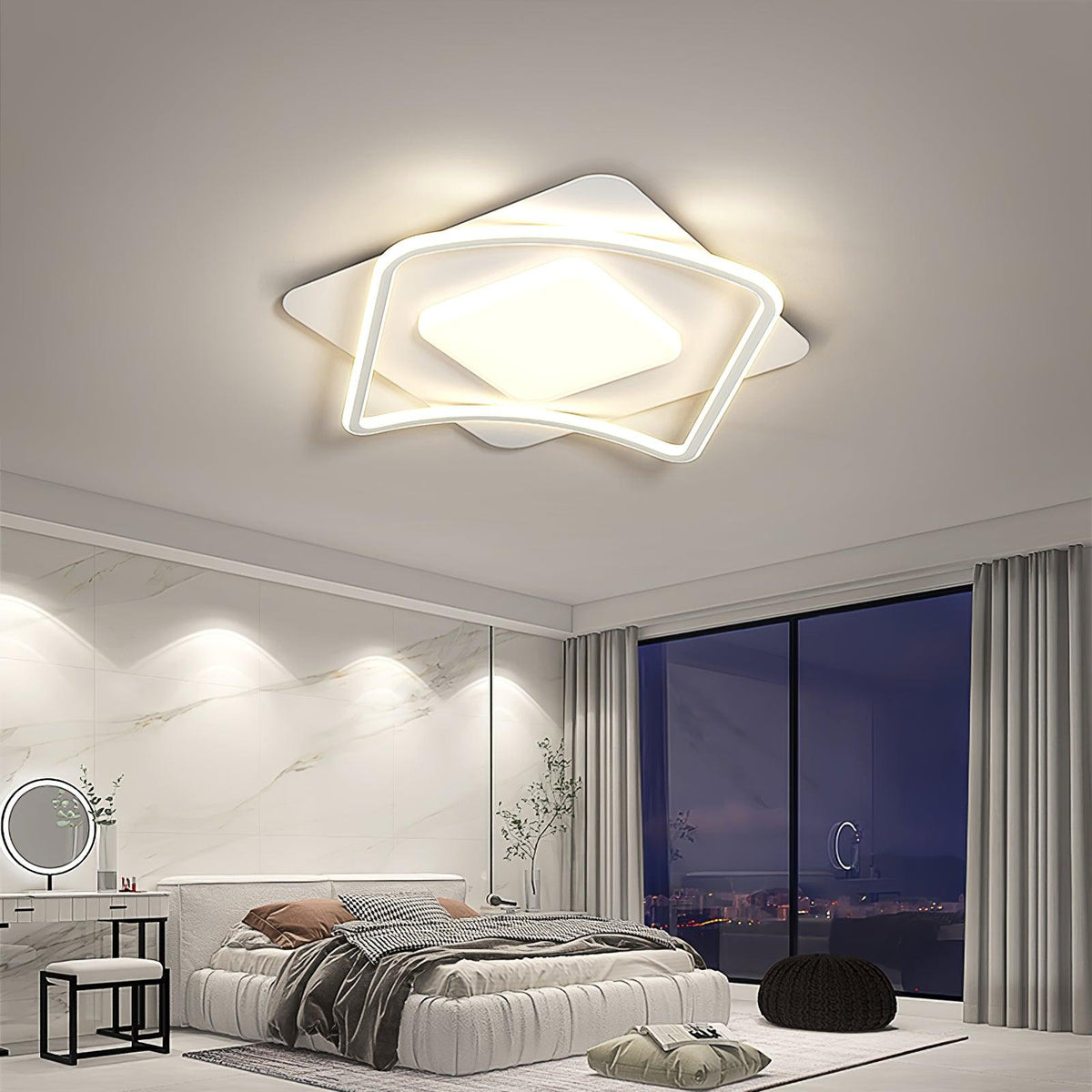 Minimalist Geometry Led Ceiling Light