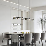 Minimalist Island Glass Chandelier