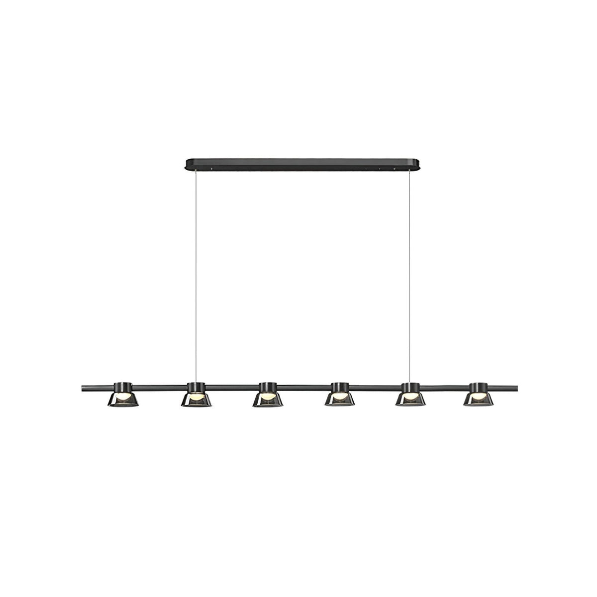 Minimalist Island Glass Chandelier
