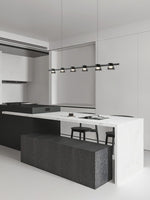 Minimalist Island Glass Chandelier