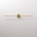 Linear LED Plug-In Wall Sconce with Metal Body and Warm Glow