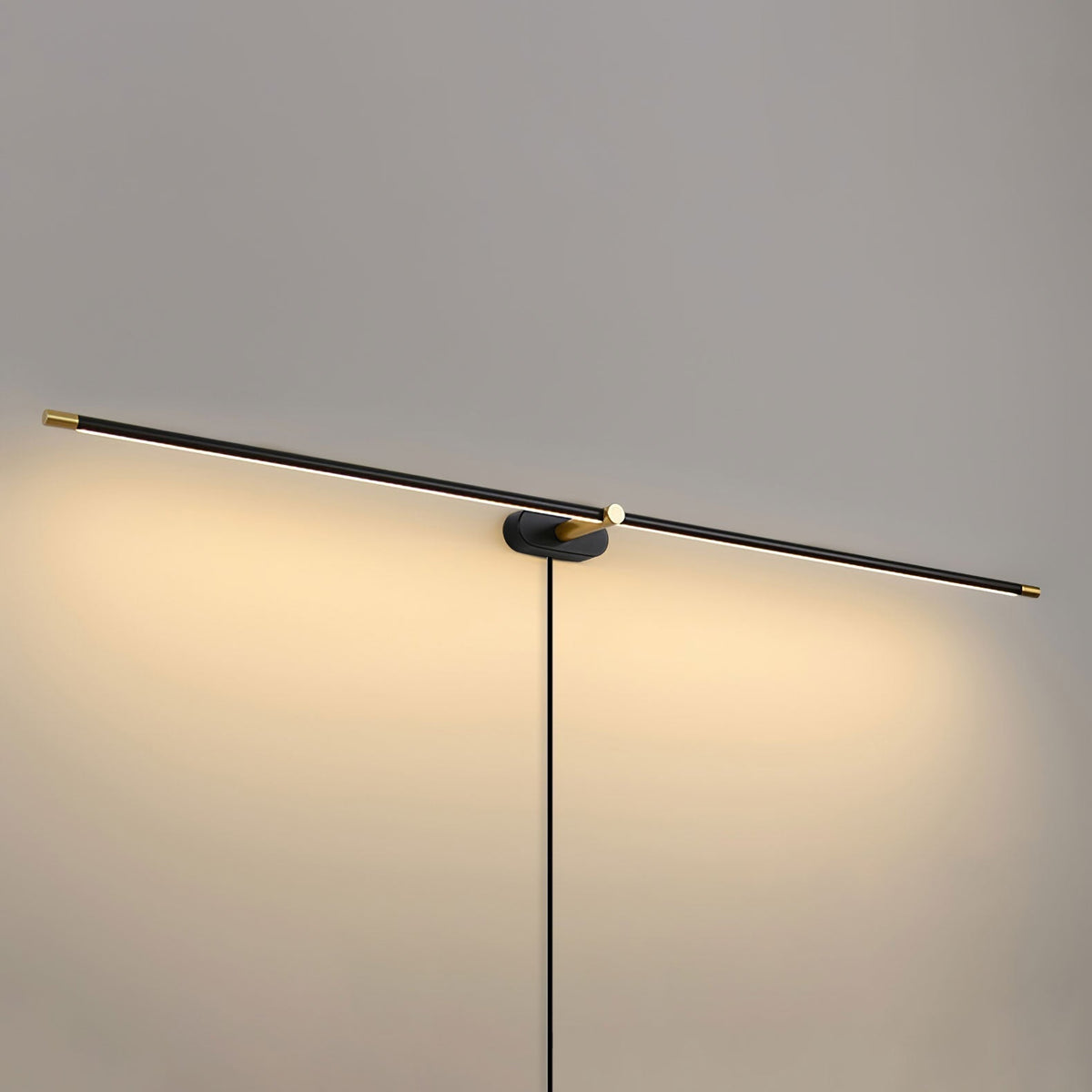 Minimalist Linear Plug In Wall Lamp