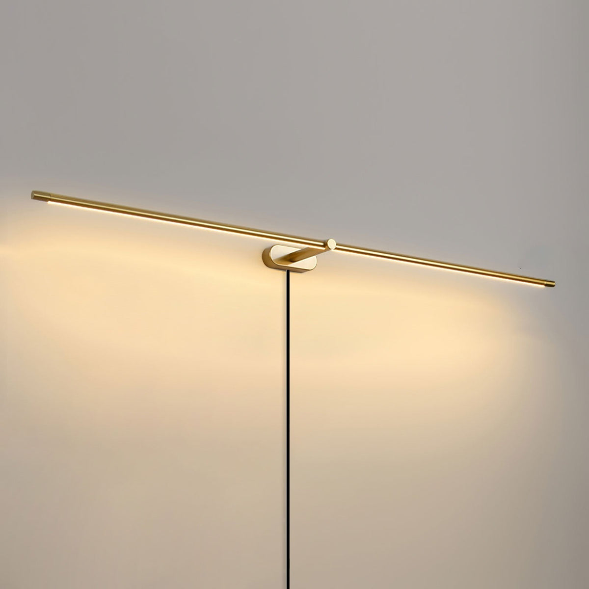 Minimalist Linear Plug In Wall Lamp