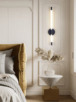 Linear LED Wall Sconce in Gold or Black for Modern Interiors