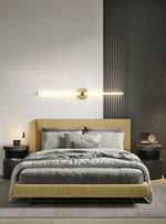 Linear LED Wall Sconce in Gold or Black for Modern Interiors