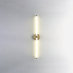 Linear LED Wall Sconce in Gold or Black for Modern Interiors