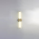 Linear LED Wall Sconce in Gold or Black for Modern Interiors