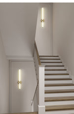 Linear LED Wall Sconce in Gold or Black for Modern Interiors