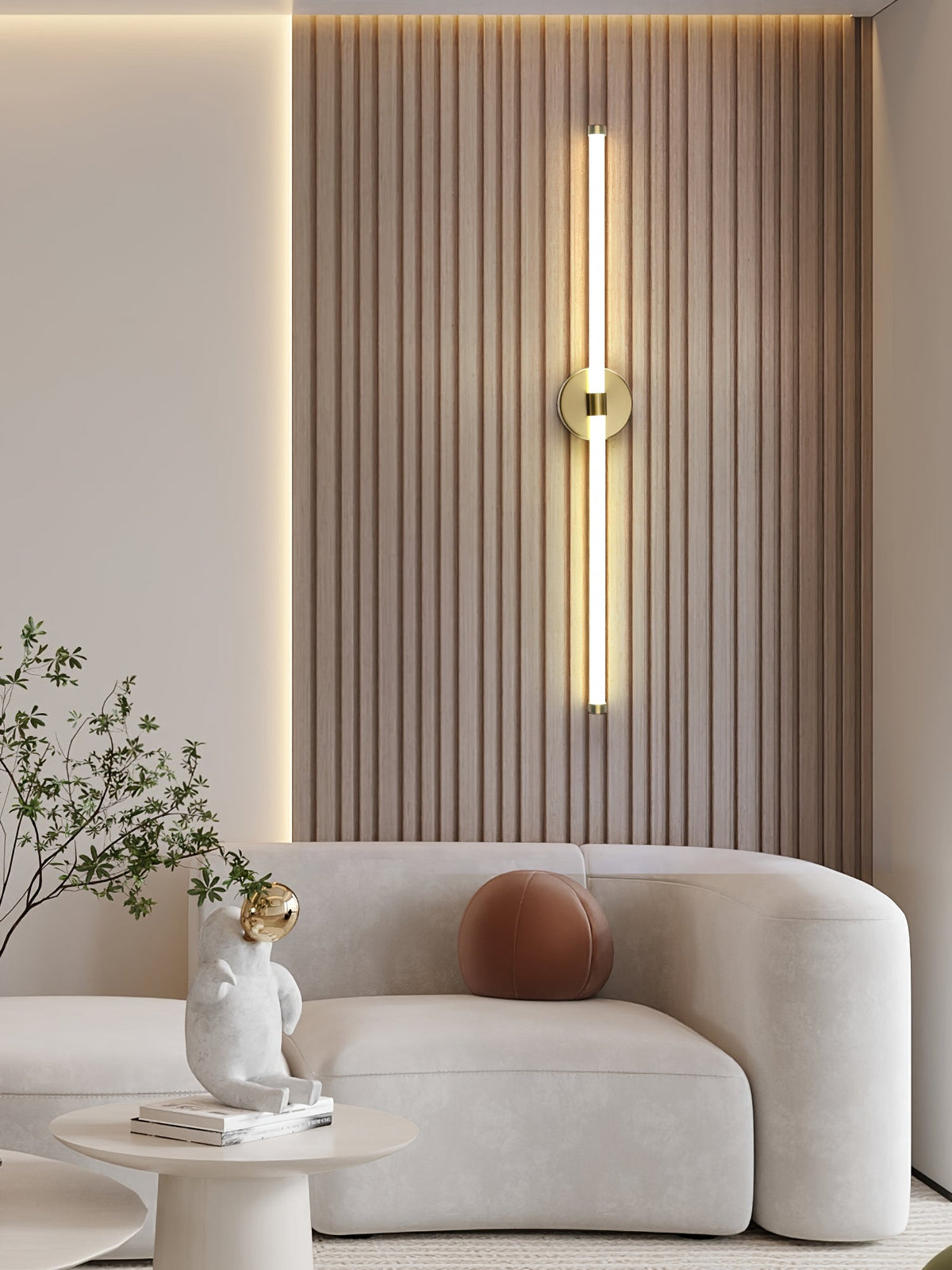 Linear LED Wall Sconce in Gold or Black for Modern Interiors