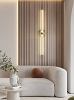 Linear LED Wall Sconce in Gold or Black for Modern Interiors