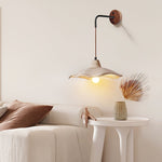 Mirella Wall Sconce – Handcrafted Microcement & Walnut Modern Wall Light