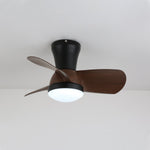 Miro Ceiling Fan with Integrated LED Light in Walnut Finish