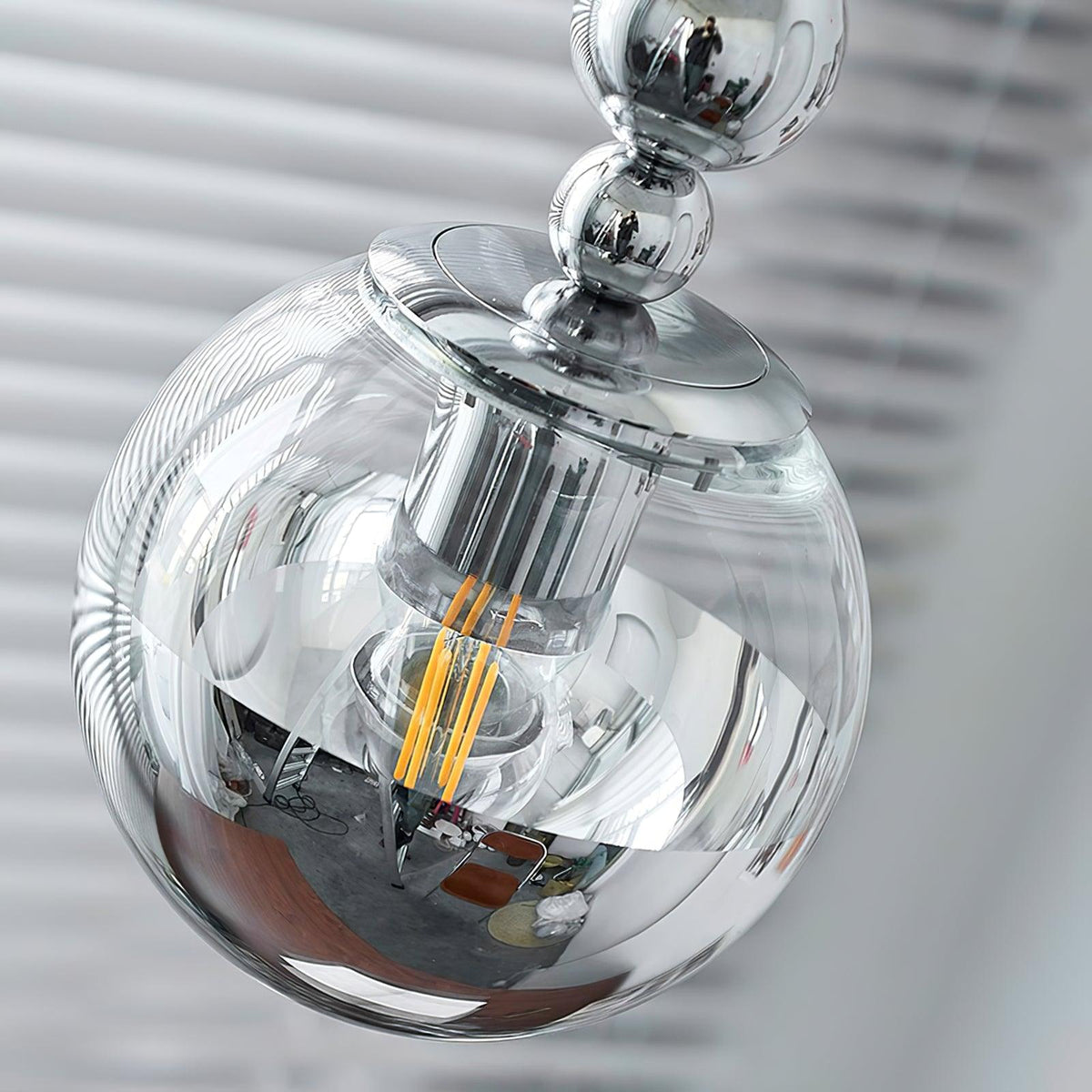 Mirrorball Chrome Glass Pendant Light for Modern Interiors