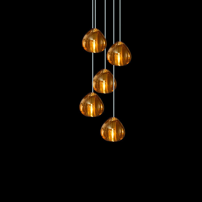 Cherry Crystal Pendant Light – Handcrafted Modern Chandelier