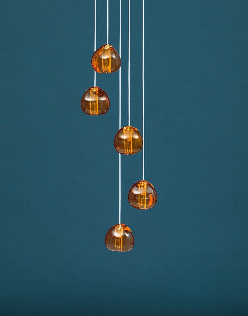 Cherry Crystal Pendant Light – Handcrafted Modern Chandelier