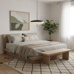Opal Disc Modern Pendant Light with Opalescent Polymer Shade