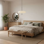 Opal Disc Modern Pendant Light with Opalescent Polymer Shade